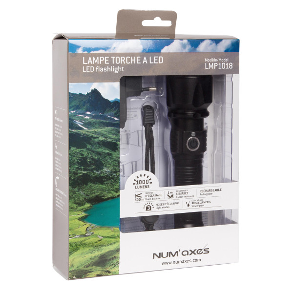 Lampe Tactique NUM'AXES 1000 Lumens : Puissance et Résistance