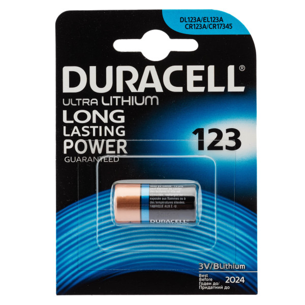 Pile Lithium CR123 Duracell : Puissance Fiable pour Appareils Tactiques