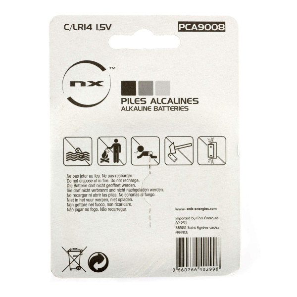 Piles C/LR14 NX-Ready : Puissance Durable pour Appareils Énergivores