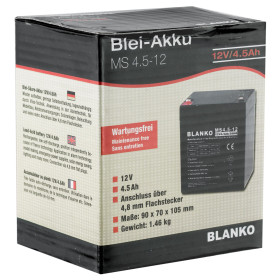 Batterie 12V MS4,5-12 : Puissance Fiable pour Agrainoirs Feeder