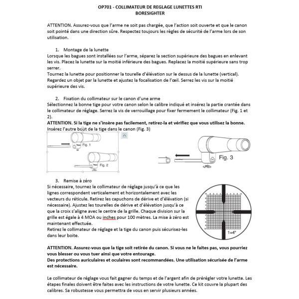 Collimateur de Réglage Universel : Économisez Munitions et Temps