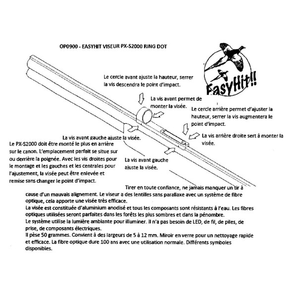 Viseur Point Rouge PX-S2000 : Précision et Fiabilité Inégalées