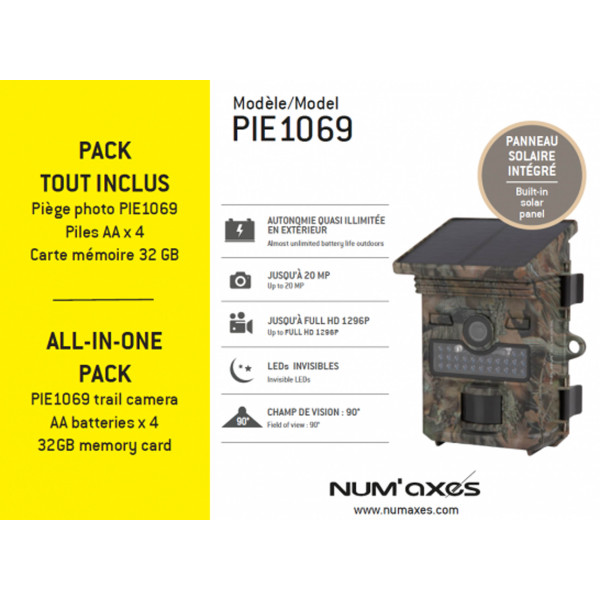 Piège Photo Num'Axes PIE1069 : Énergie Solaire et Haute Résolution