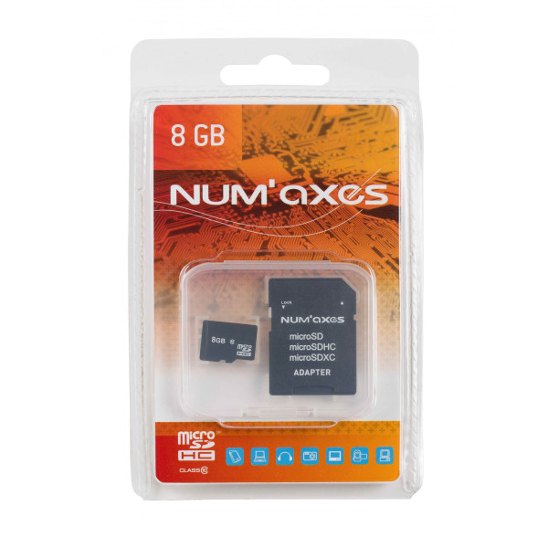 Cartes Micro SD Num'Axes : Stockage Rapide et Polyvalent 8-64 Go