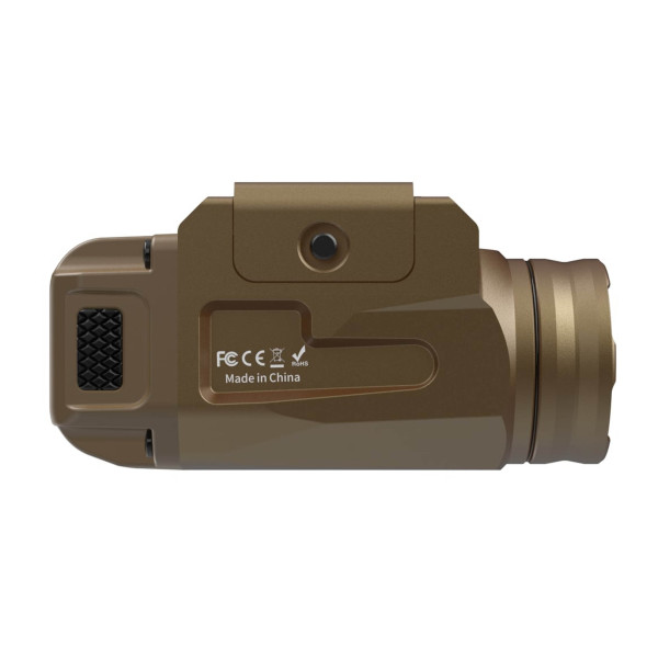Lampe Tactique PL520 Tan : Puissance LED 520 Lumens, Étanche IP66