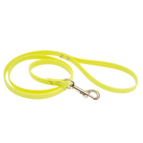 Laisse Biothane Jaune Fluo 1,20 m : Sécurité et Durabilité Assurées