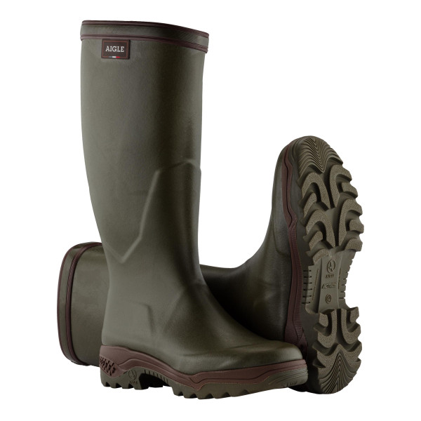 Bottes Aigle Parcours II Kaki – imperméables et confortables pour la chasse