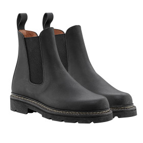 Chaussures en cuir QUERCY Noire : Élégance et Étanchéité Assurée