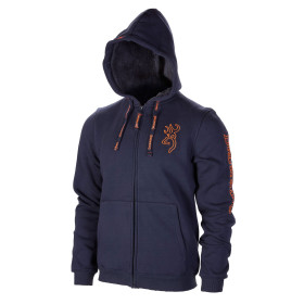 Sweatshirt Browning Bleu : Chaleur et Liberté pour Chasseurs
