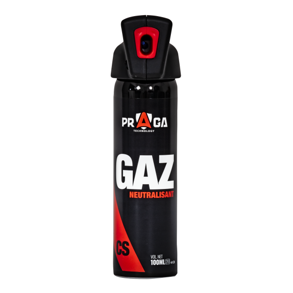 Bombe Gaz Praga CS Pro 100Ml : Défense Longue Portée Fiable