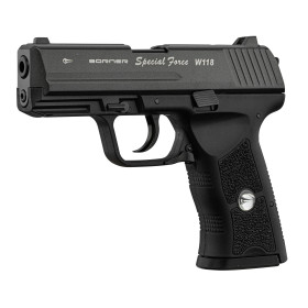 Pistolet CO2 BORNER W118 4.5mm : Puissance et Tirs Rapides