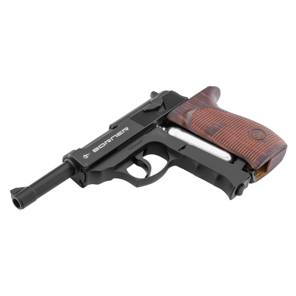 Pistolet CO2 BORNER C41 P38 : Puissance et Précision en 4.5mm