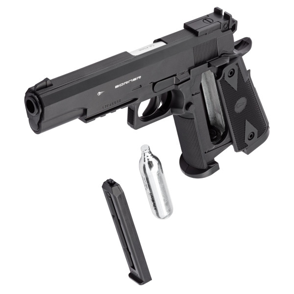 Pistolet CO2 BORNER POWERWIN 304 : Précision et Polyvalence 4.5mm