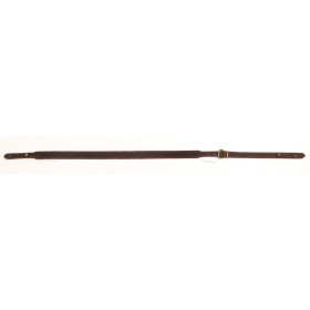 Bretelle en cuir vieilli 25 mm avec antidérapant réglable