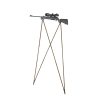 Canne Ultimate Cuir : Stabilité Légère pour Chasseurs 160-185 cm