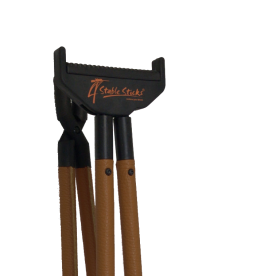Canne Ultimate Cuir : Stabilité Légère pour Chasseurs 160-185 cm