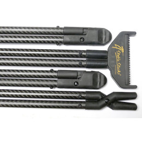 Canne Bush Carbone Noire : Légèreté et Stabilité pour le Tir