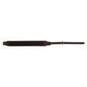 Cartouchière cuir C20 : 20 tubes pour calibre 20, ajustable