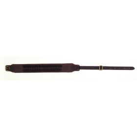 Cartouchière 20 Balles en Cuir Vieilli - Calibre GDE CHASSE
