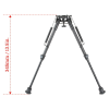 Bipied Carbone 9-13.5" Grenadiere, Rail Weaver, Hauteur Ajustable