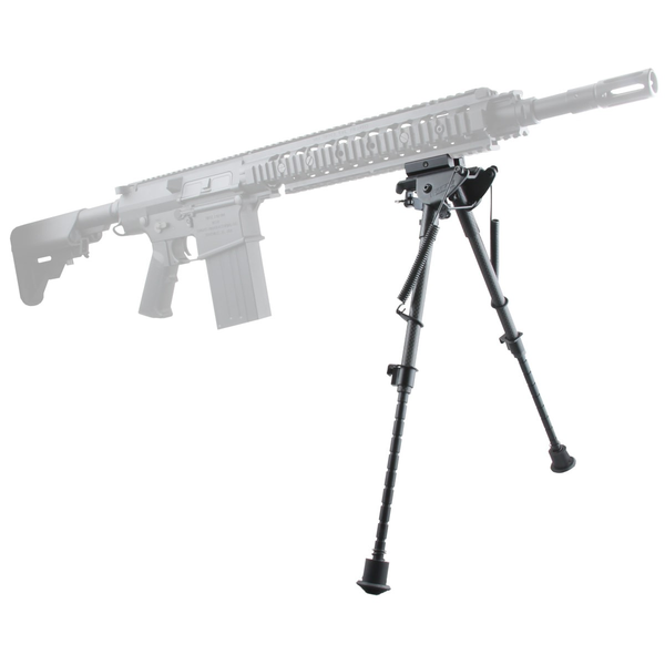 Bipied Carbone 9-13.5" Grenadiere, Rail Weaver, Hauteur Ajustable