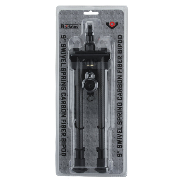 Bipied Carbone 9-13.5" Grenadiere, Rail Weaver, Hauteur Ajustable