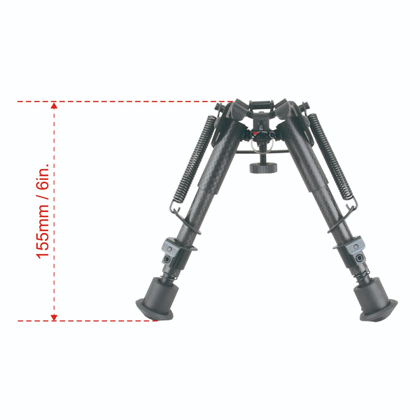 Bipied 6-9 Carbon Grenadiere : Léger, Réglable, Compatible Weaver
