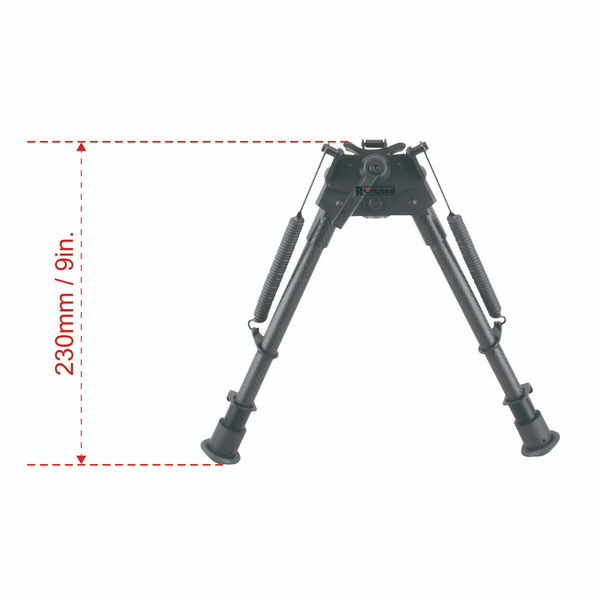 Bipied 9-13.5" Carbon Grenadiere - Léger, Réglable, Robuste