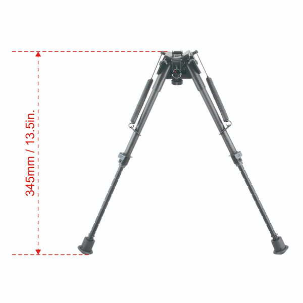 Bipied 9-13.5" Carbon Grenadiere - Léger, Réglable, Robuste