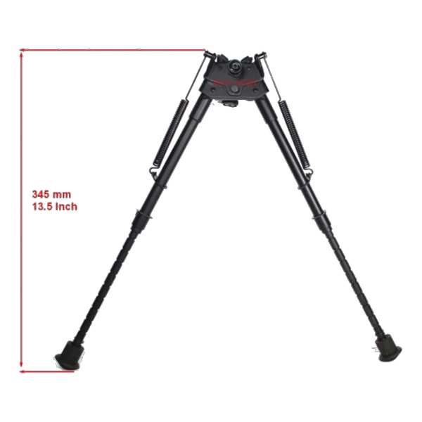 Bipied 9-13.5" Rail Weaver, Réglable 11 Niveaux, Aluminium 6061-T6