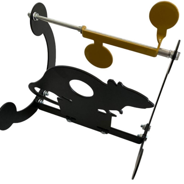 Cible Basculante Rat Pivotante - Acier Robuste pour Tir Extérieur