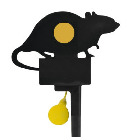 Cible Basculante Rat en Acier - Tir Précis Calibre 4.5 mm