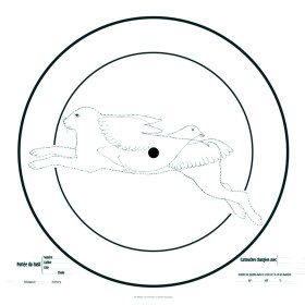Cible fusil 90x90 cm : Évaluez la précision de vos tirs