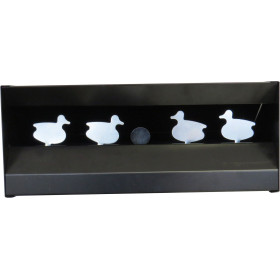 Cible Métallique 4 Canards avec Récupérateur pour Airguns