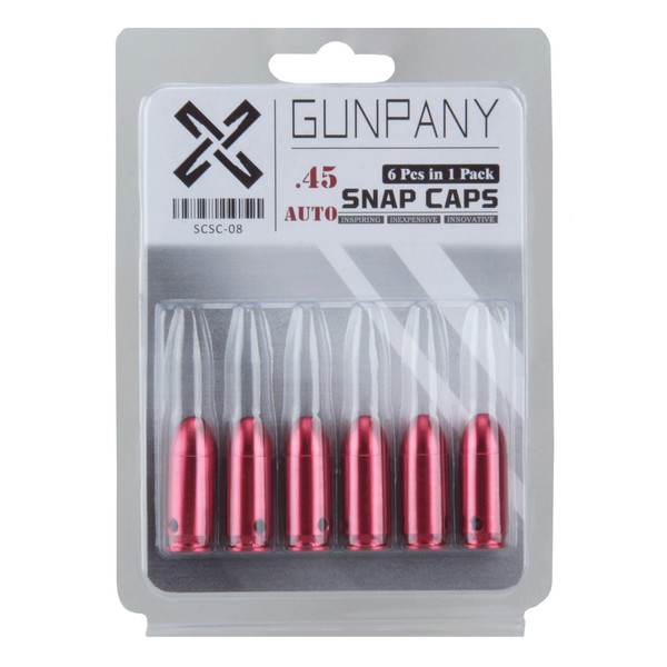Douilles Entraînement .45 ACP x6 : Sécurité et Réalisme Anodisé