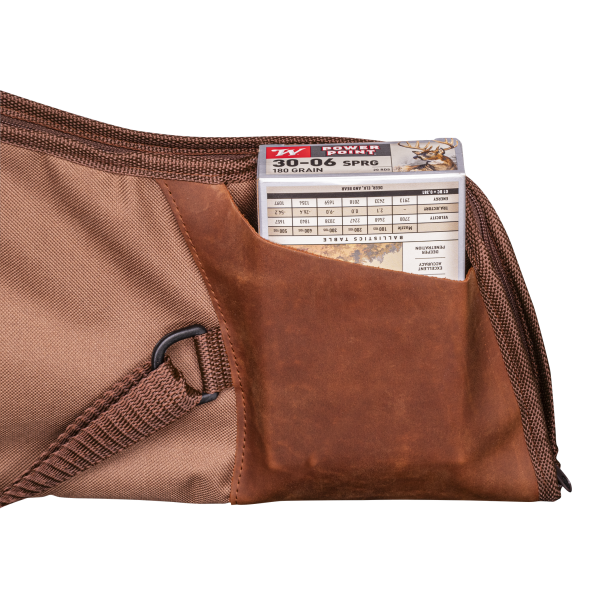 Fourreau Fusil 130 cm : Protection en Toile Marron et Cuir