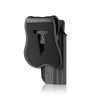 Holster Gaucher Beretta 92/92FS Noir - Polymère Résistant