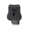 Holster Gaucher Glock 17 : Sécurité et Confort en Polymère Noir