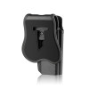Holster Gaucher Glock 17 : Sécurité et Confort en Polymère Noir