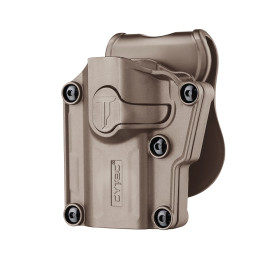 Holster Universel FDE Gaucher : Sécurité et Confort Polyvalents