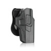 Holster G17 G4 Noir : Polymère Haute Densité, Glock 17 Compatible