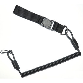 Dragonne de Sécurité Noire pour Armes de Poing - Fixation MOLLE
