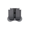 Porte Chargeur Double Glock Noir - Compatibilité Large et Paddle Inclus