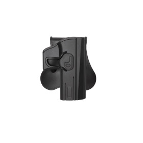 Holster Shadow 2 : Polymère Noir, Rotation 360°, Sécurité Optimale