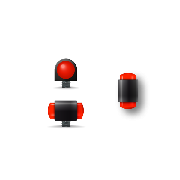 Guidon Fluo Rouge M2.6 D3.5 L8 : Visibilité et Précision Optimales