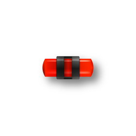 Guidon Fluo Rouge Ajouré M3 : Visibilité Optimale pour Tir Précis
