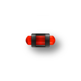 Guidon Fluo Rouge Ajouré M2.6 D2 L6.5 : Visée Optimale