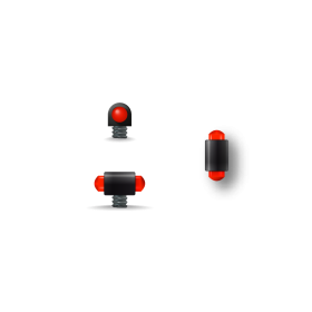 Guidon Fluo Rouge M2.6 : Précision et Visibilité Optimales