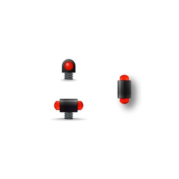 Guidon Fluo Rouge M2.6 : Précision et Visibilité Optimales