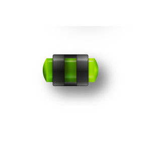 Guidon Fluo Vert Ajouré M3 D3 L7.5 : Visibilité et Précision Optimales